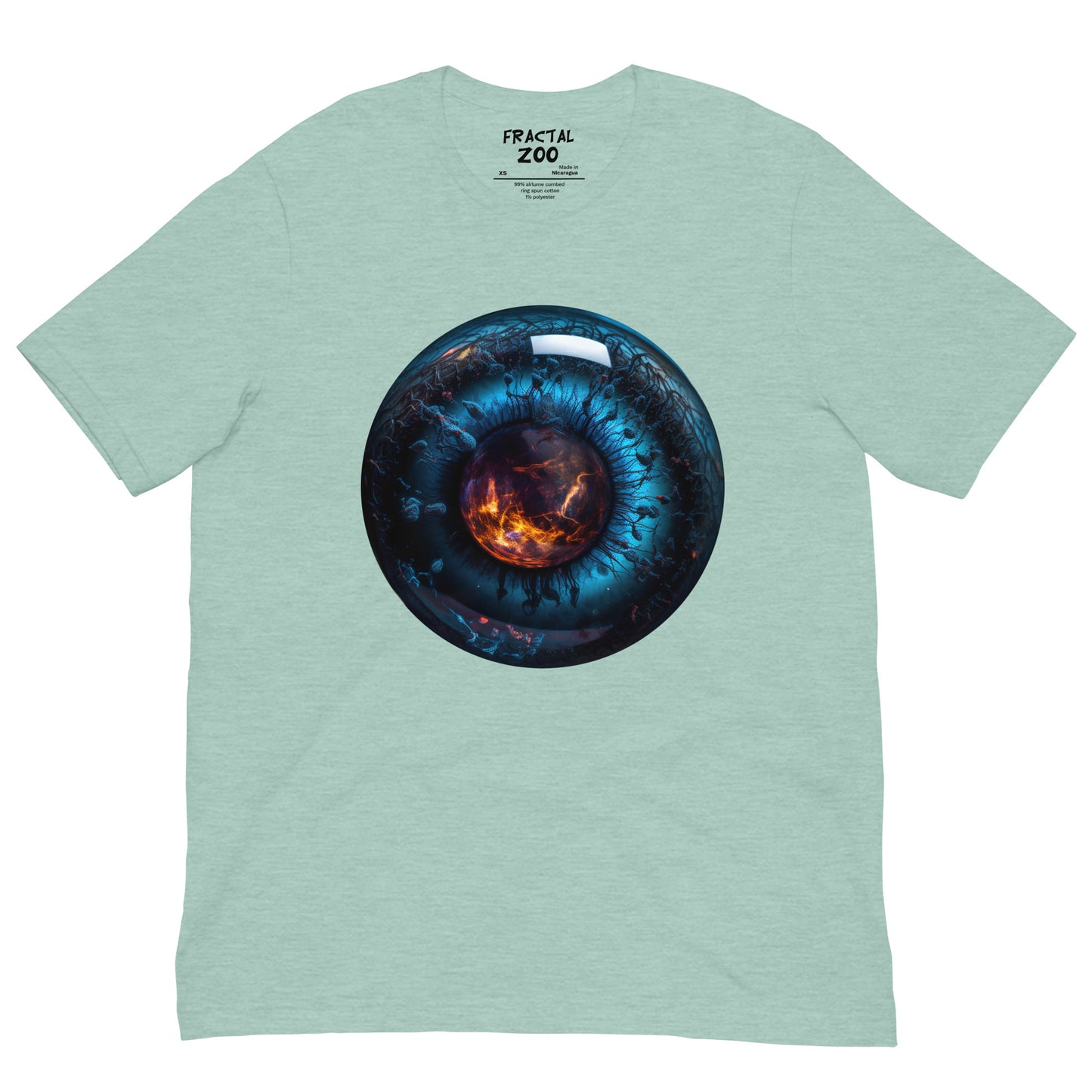 Flaming Gaze Unisex t-shirt | Make a Statement, Protect the Planet