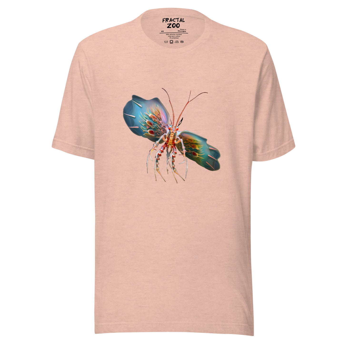 Fly into the Surreal with the Flying Fractal Mantis T-Shirt where Art meets Nature
