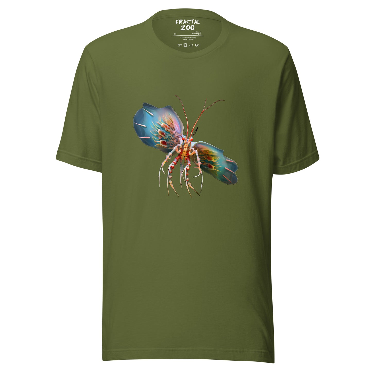 Fly into the Surreal with the Flying Fractal Mantis T-Shirt where Art meets Nature