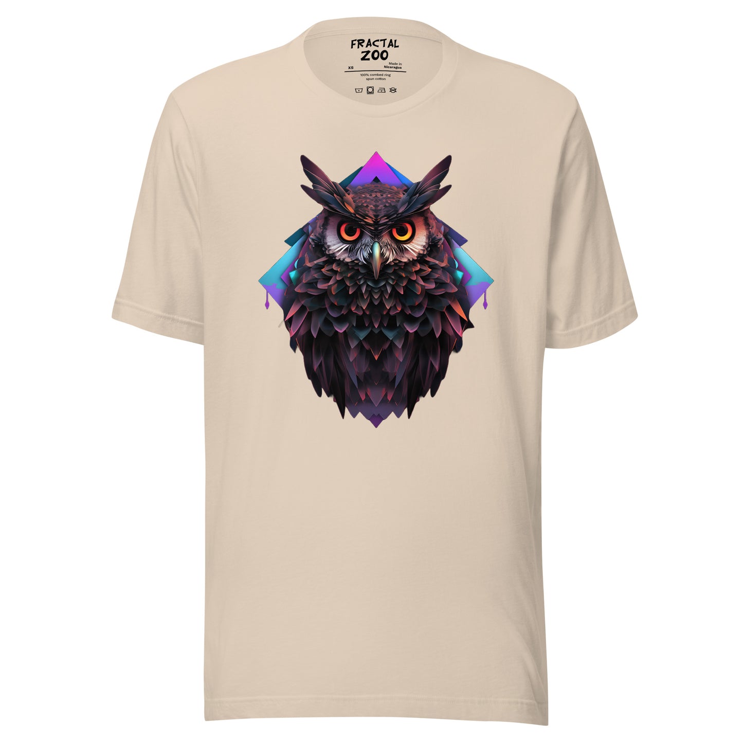 Geometric Owl Unisex t-shirt | A Blend of Artistry and Science in Fashion