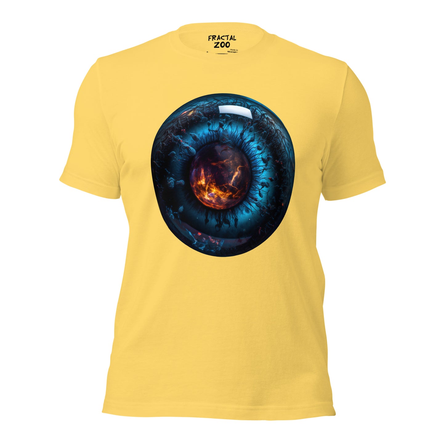 Flaming Gaze Unisex t-shirt | Make a Statement, Protect the Planet