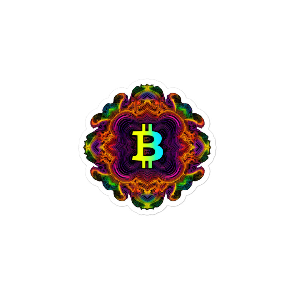 Trippy Bitcoin stickers | Fast & Easy Application, Bubble-Free Guarantee