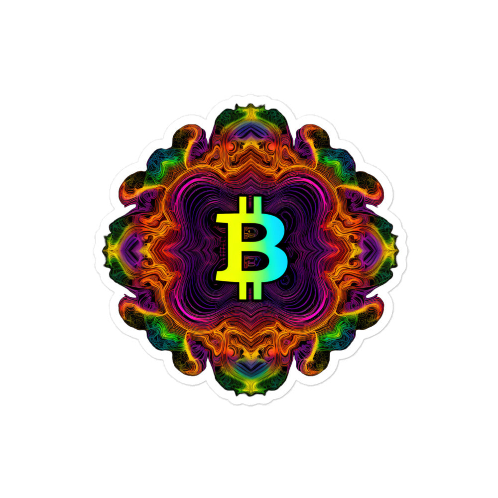 Trippy Bitcoin stickers | Fast & Easy Application, Bubble-Free Guarantee