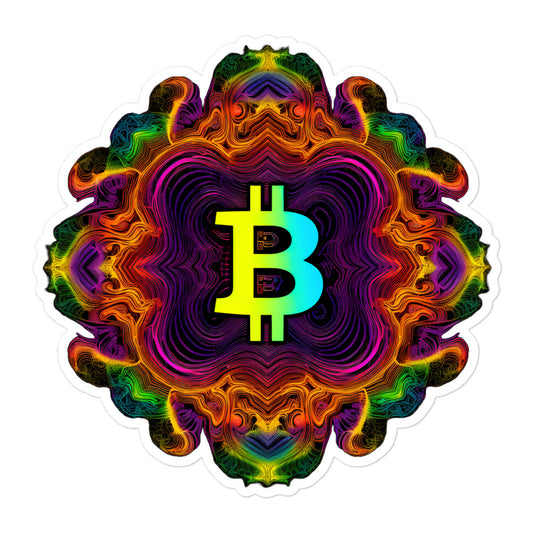 Trippy Bitcoin stickers | Fast & Easy Application, Bubble-Free Guarantee