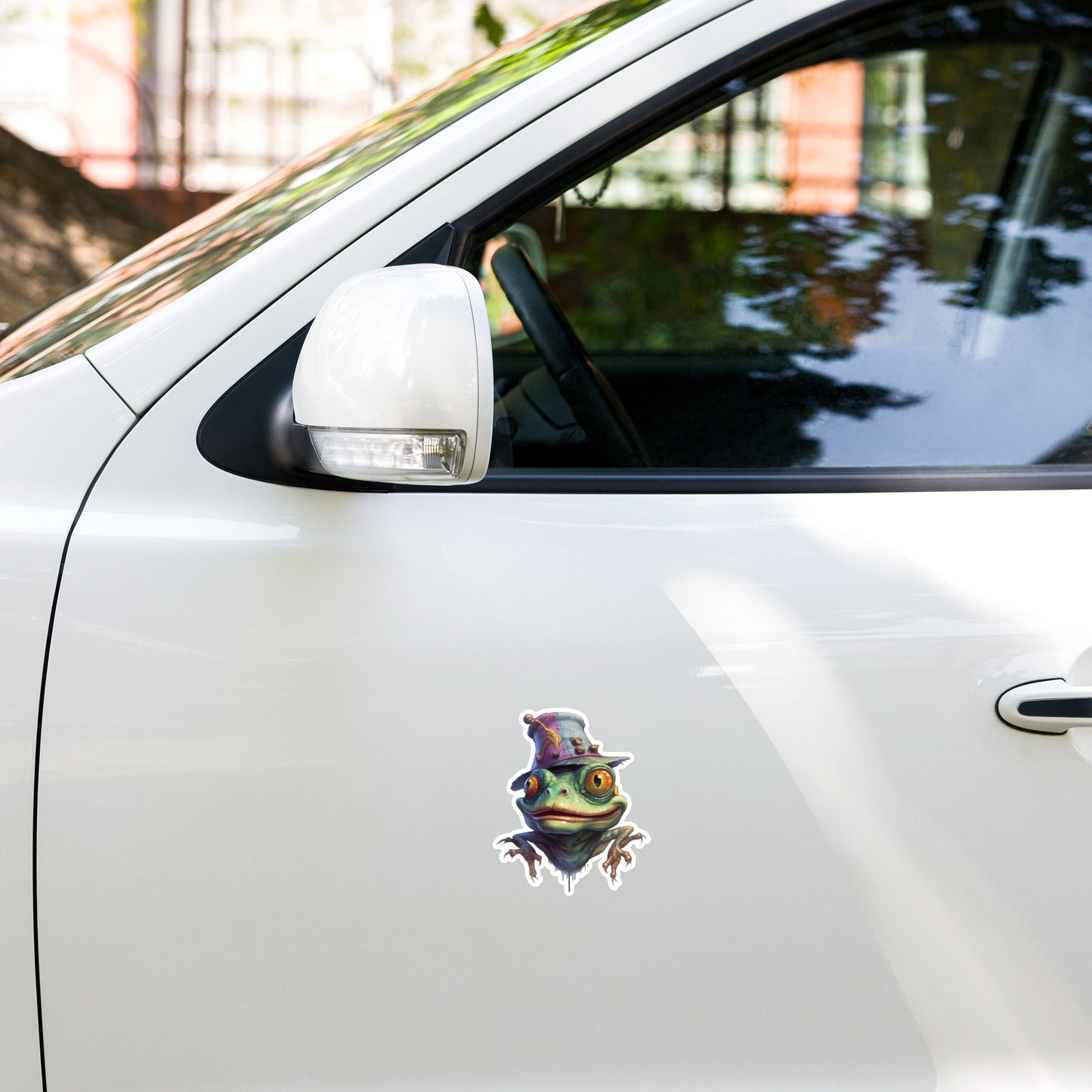 Frog Jester Bubble-free stickers | Infuse Your Life with Positivity