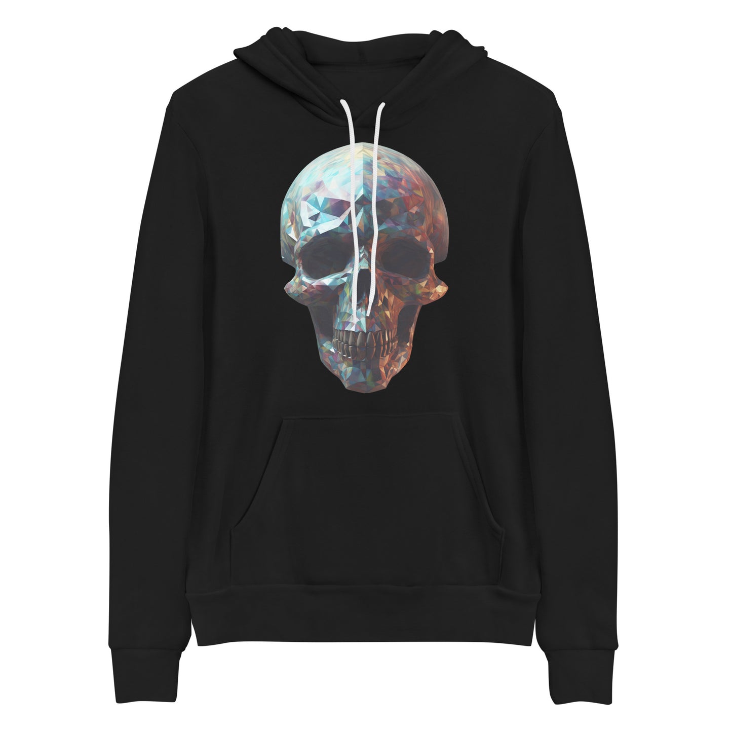 Fractal Geometric Skull Unisex Hoodie | The Perfect Fusion of Fractal Intricacy and Skeletal Allure