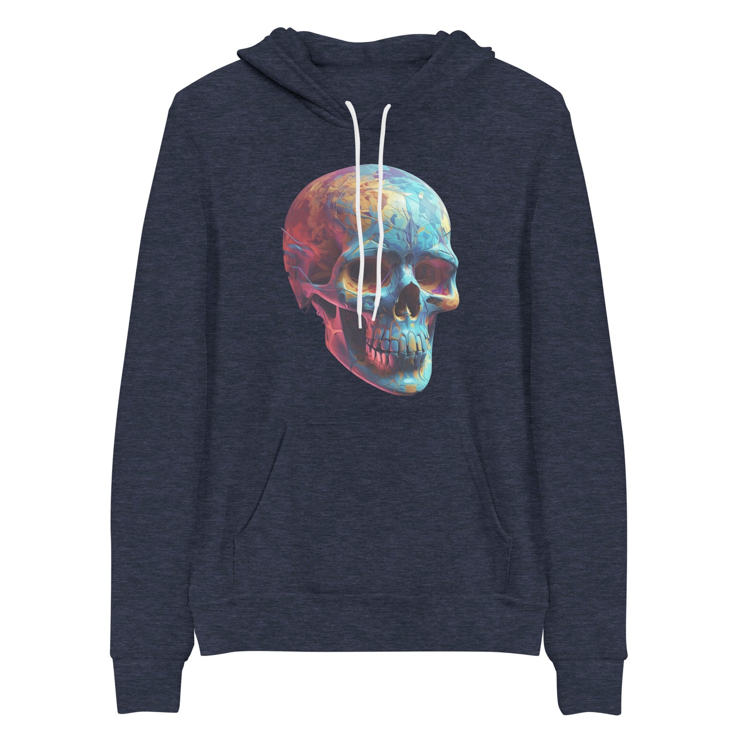 Discover Dark Aesthetics with a Psychedelic Twist in our Trippy Skull Hoodie