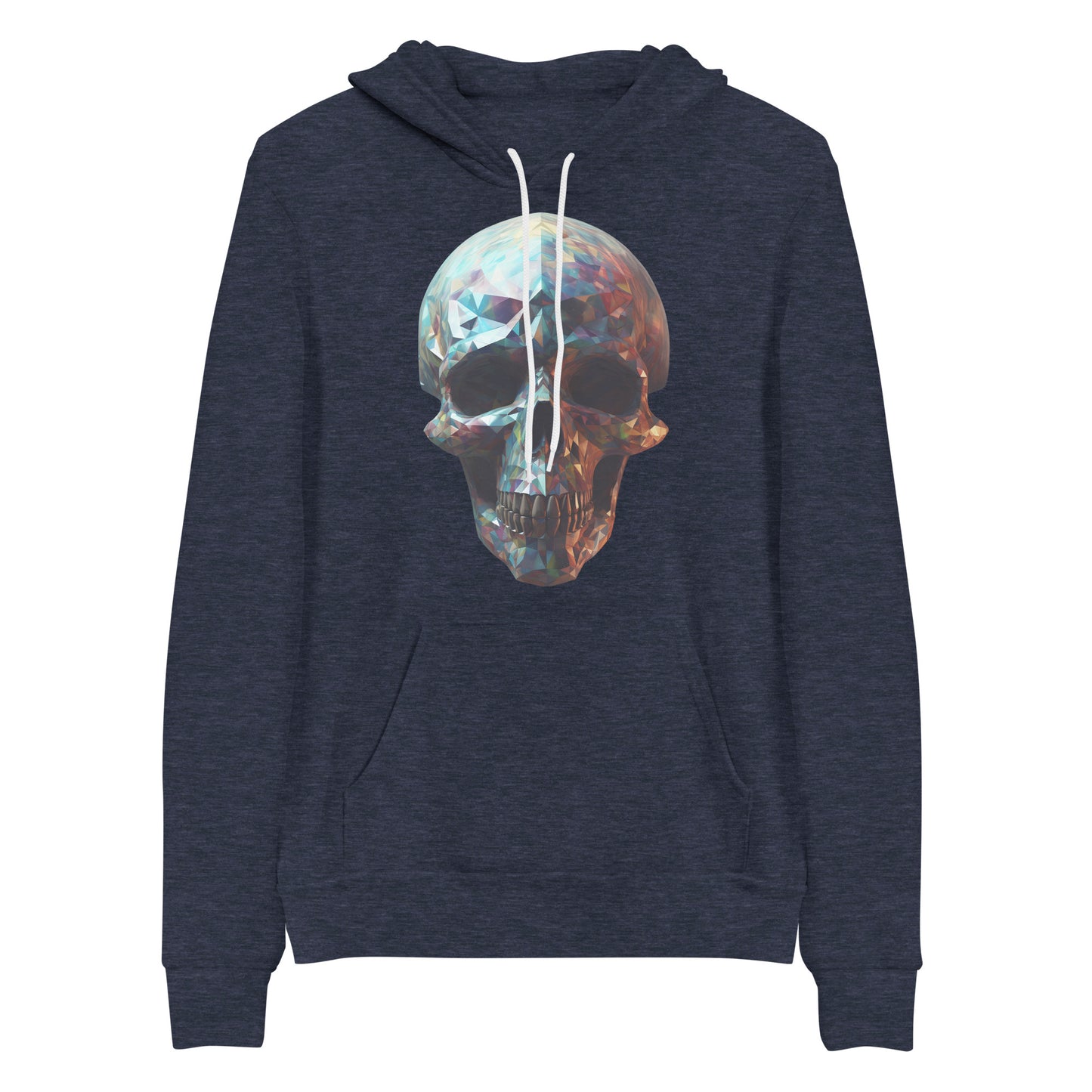 Fractal Geometric Skull Unisex Hoodie | The Perfect Fusion of Fractal Intricacy and Skeletal Allure