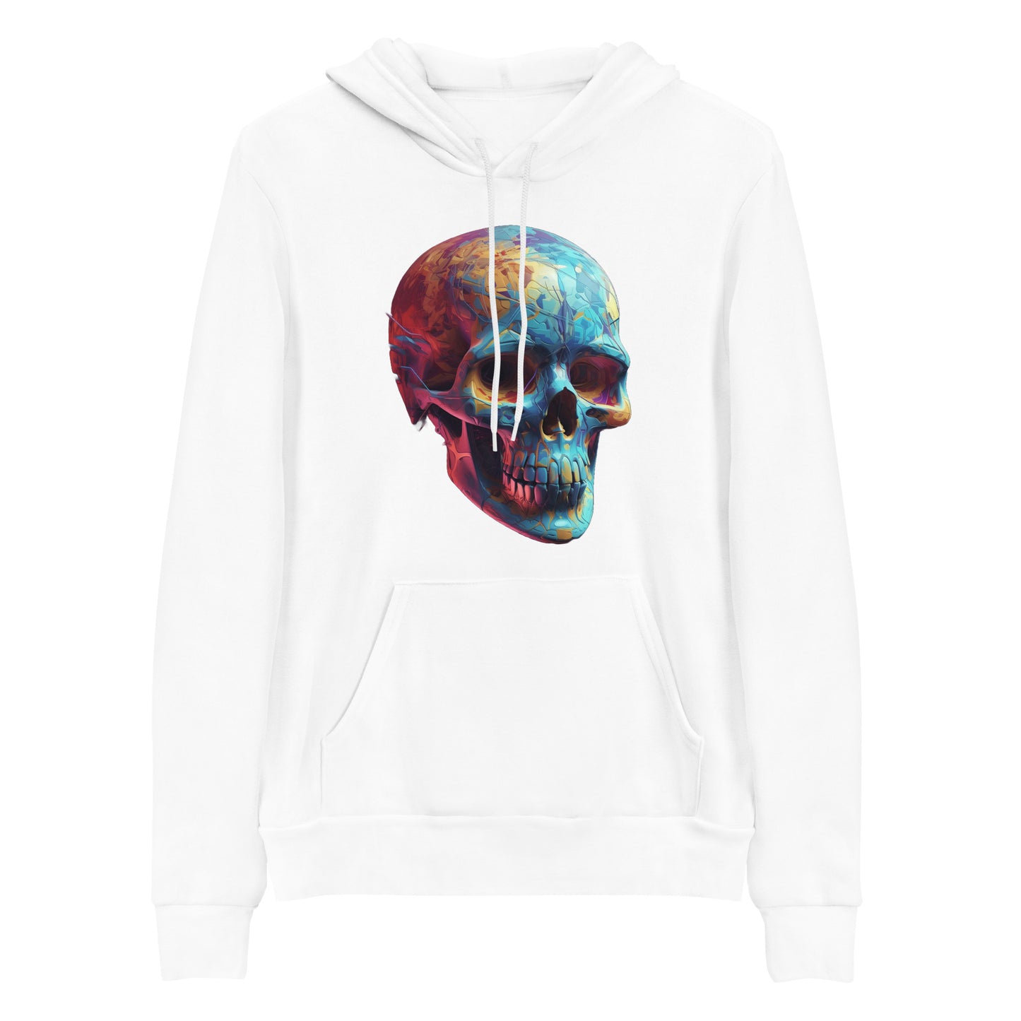 Discover Dark Aesthetics with a Psychedelic Twist in our Trippy Skull Hoodie