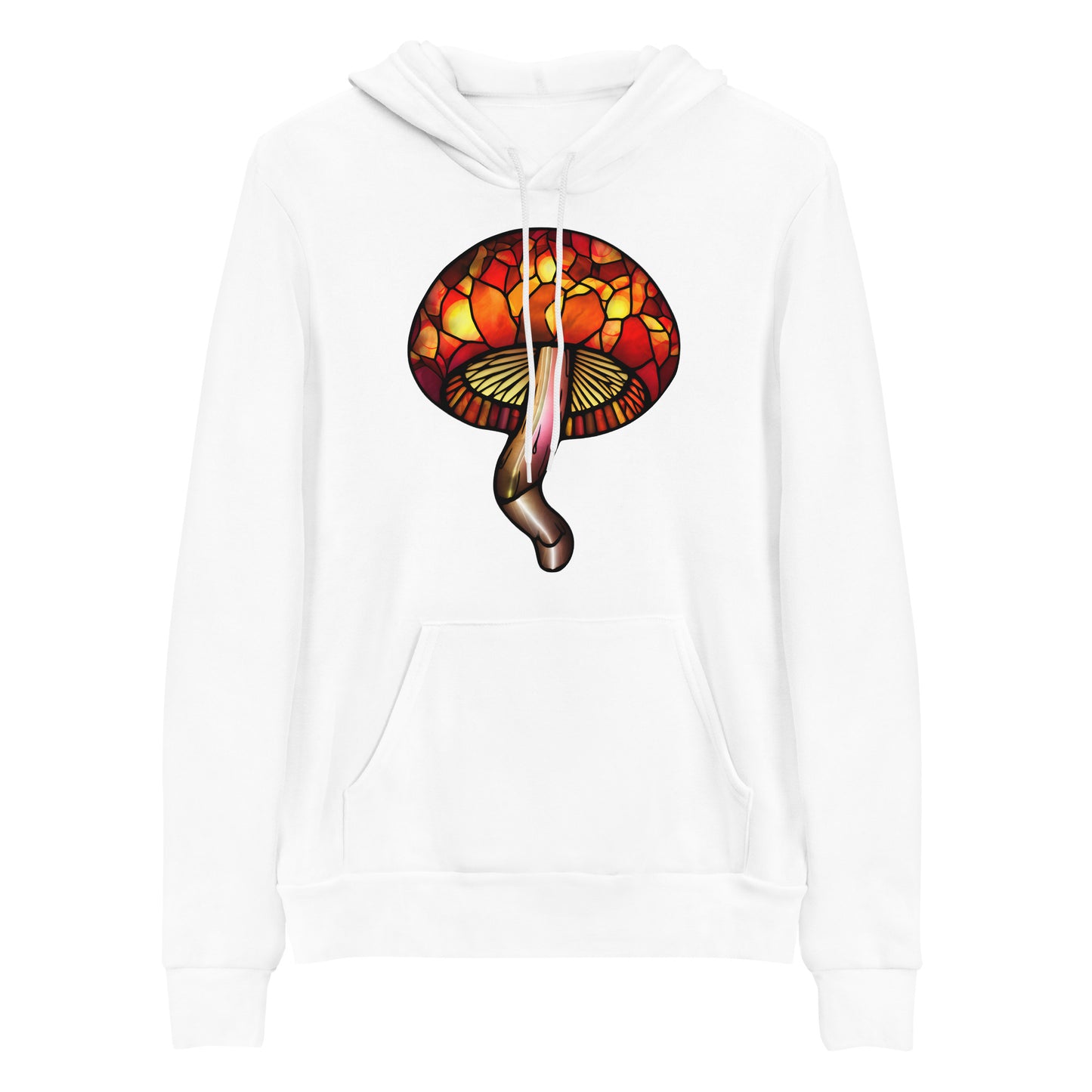 Stained-Glass Mushroom Hoodie | Wear Nature's Beauty with Fractal Zoo