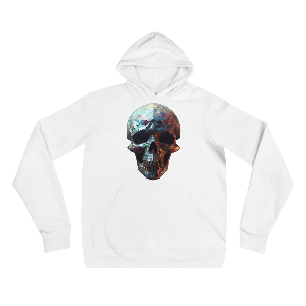 Fractal Geometric Skull Unisex Hoodie | The Perfect Fusion of Fractal Intricacy and Skeletal Allure