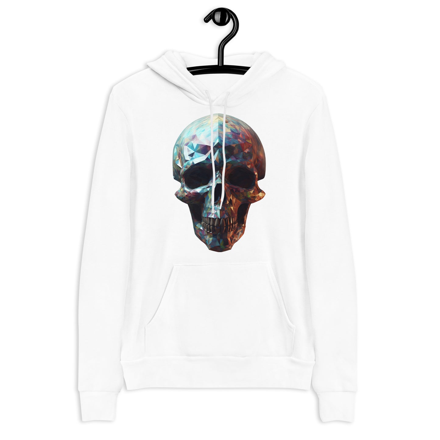 Fractal Geometric Skull Unisex Hoodie | The Perfect Fusion of Fractal Intricacy and Skeletal Allure