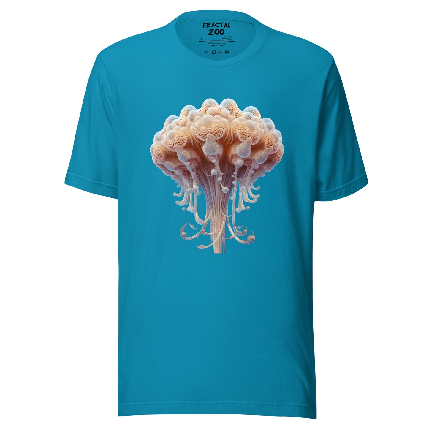 Fractal Marine Jellyfish Unisex T-Shirt | Dive into Oceanic Wonder