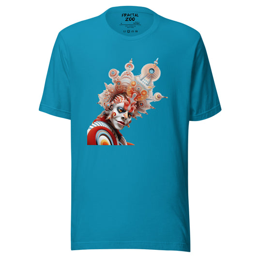 Kaleidoscopic Jester t-shirt | Join the Circus of Geometry and Playful Art