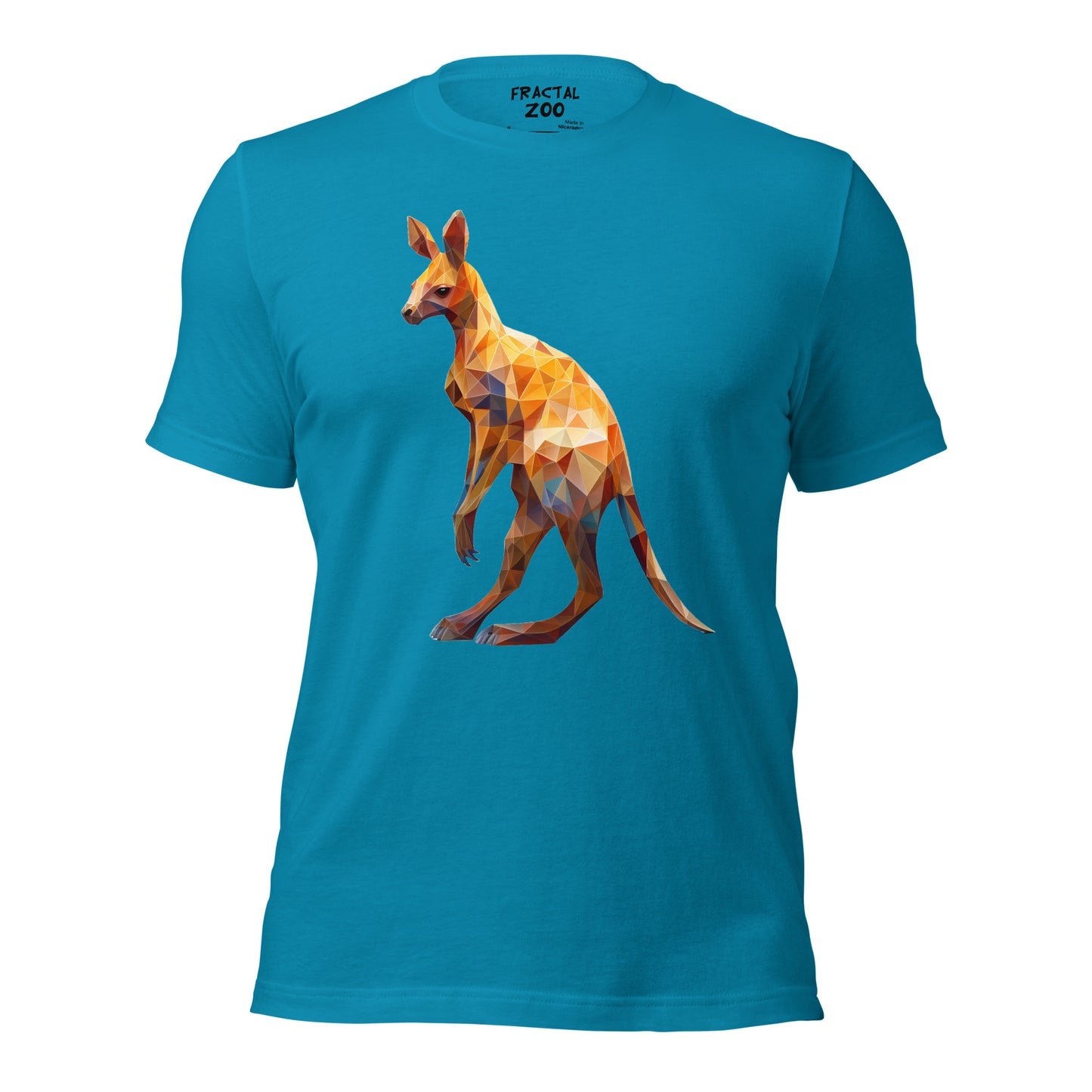 Elevate Your Style with Fractal Kangaroo Serenity t-shirt | A Tribute to Nature's Grace