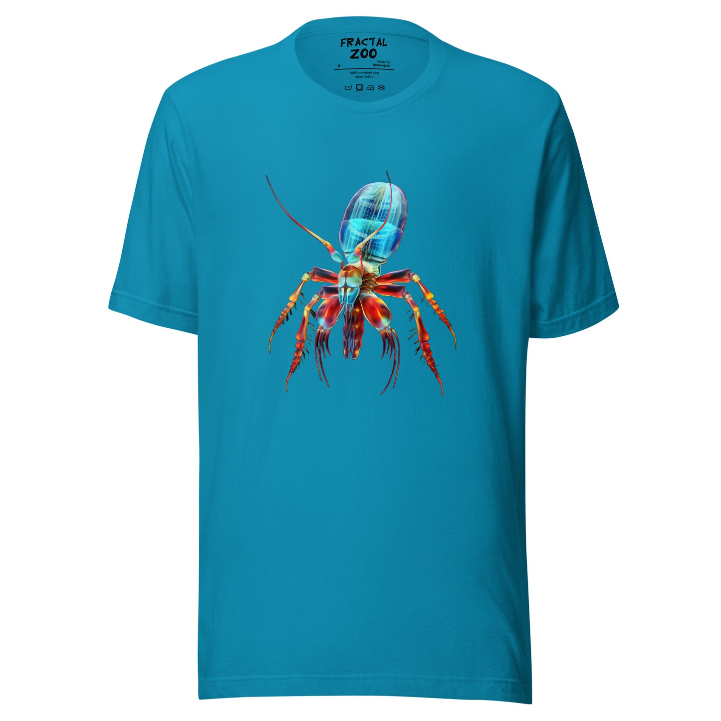 Experience Wild Style with Psychedelia Shrimp T-Shirt by Fractal Zoo