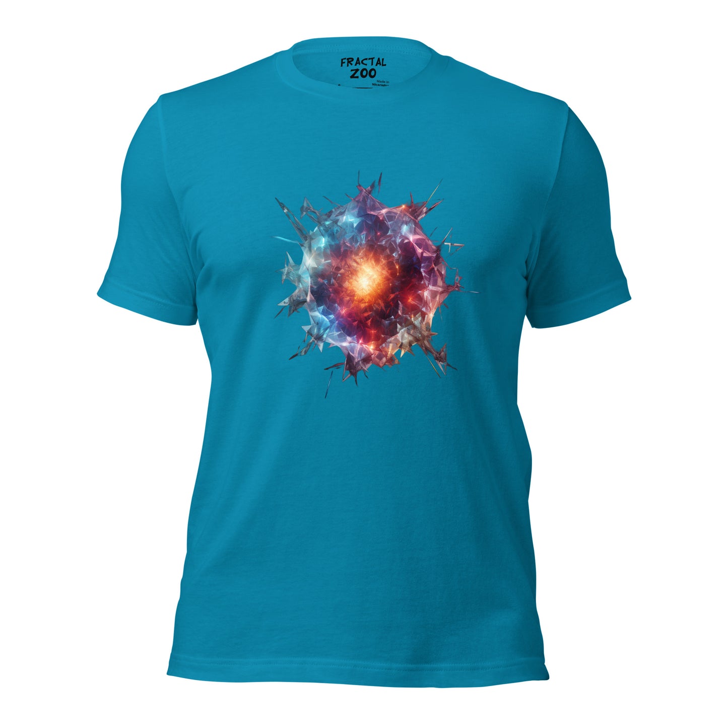 Geometric Abstract Meteor Unisex t-shirt | Ethical Style from the Cosmos