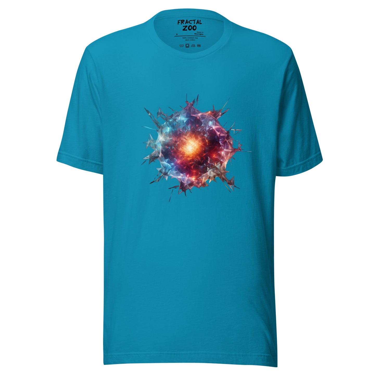 Geometric Abstract Meteor Unisex t-shirt | Ethical Style from the Cosmos