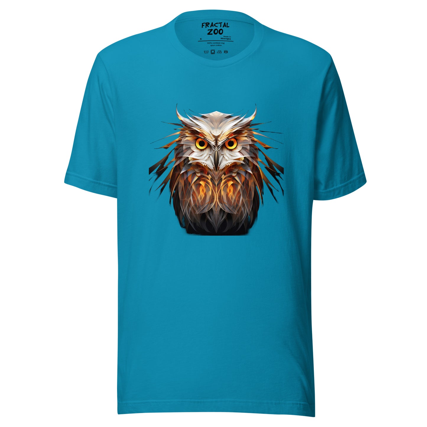 Fractal Owl Unisex t-shirt | Animal-Inspired T-Shirt Collection