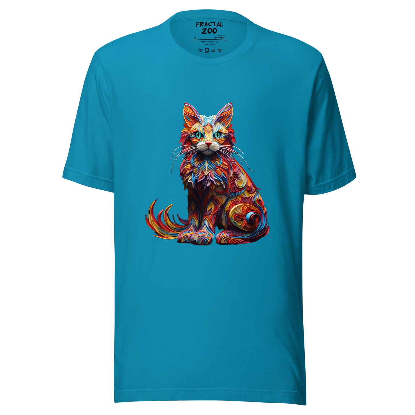 Feline Euphoria Unisex t-shirt | Unique Blend of Art and Nature in Eco-Conscious Fashion