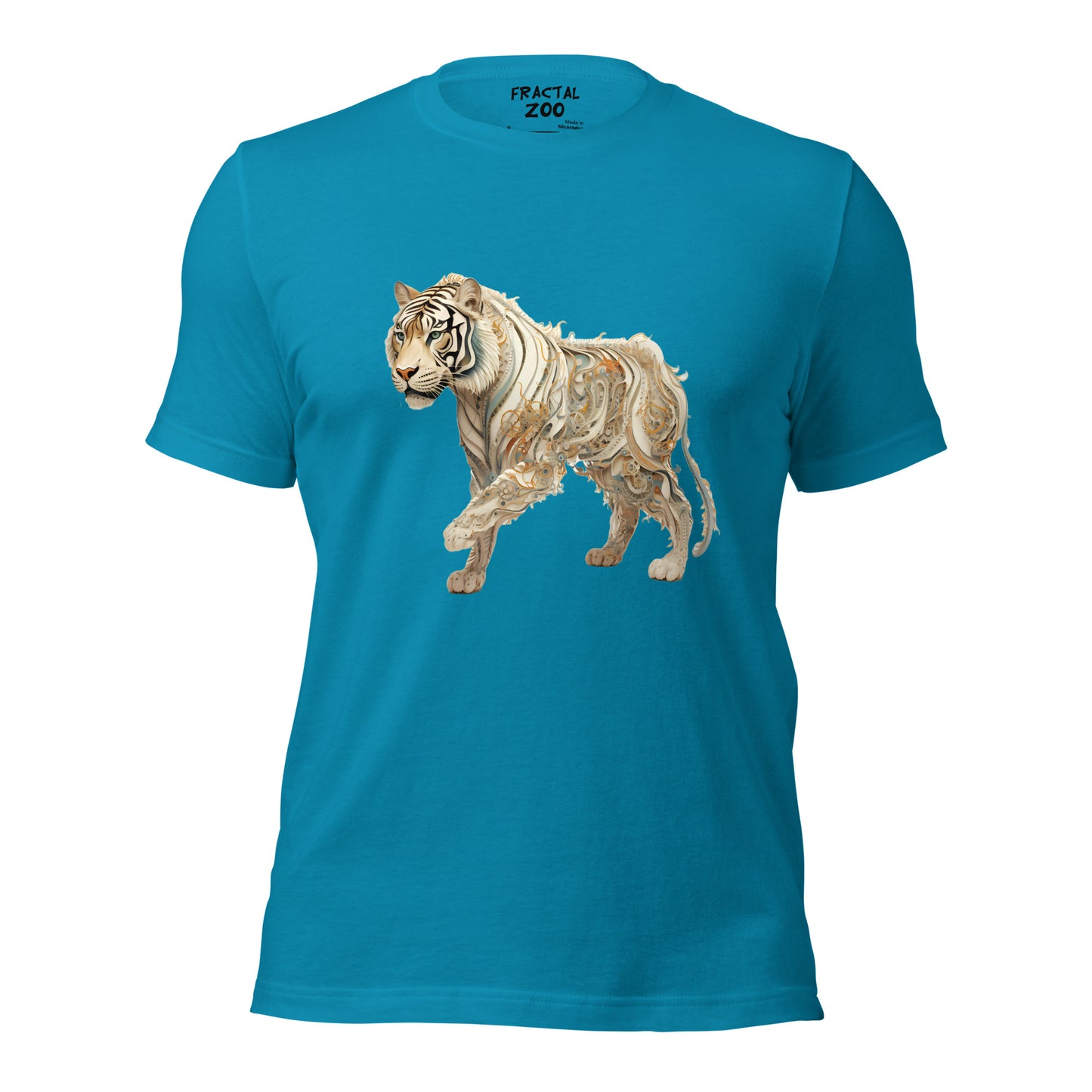 Tiger Techscape Tee | A Fusion of Elegance and Fierceness