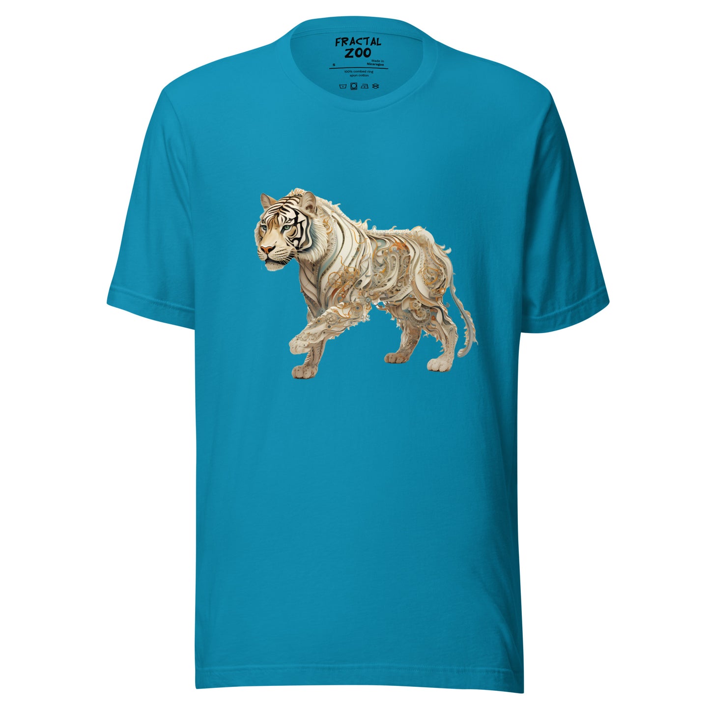 Tiger Techscape Tee | A Fusion of Elegance and Fierceness