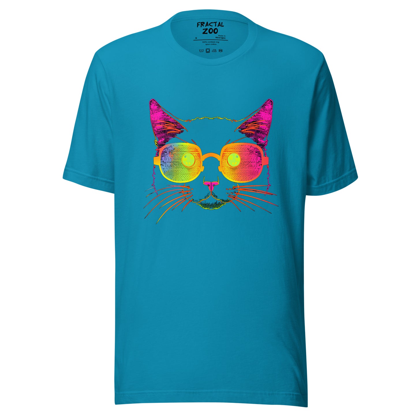 Rave in Style with Neon Kitty Spectacles Unisex T-Shirt | Neon Kitty Music Festival Vibes Tee