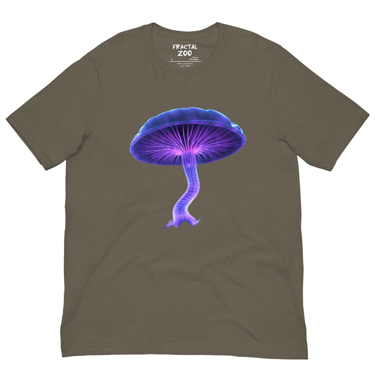 Embrace Radiant Inspiration with the Glowing Fungal Marvel T-Shirt