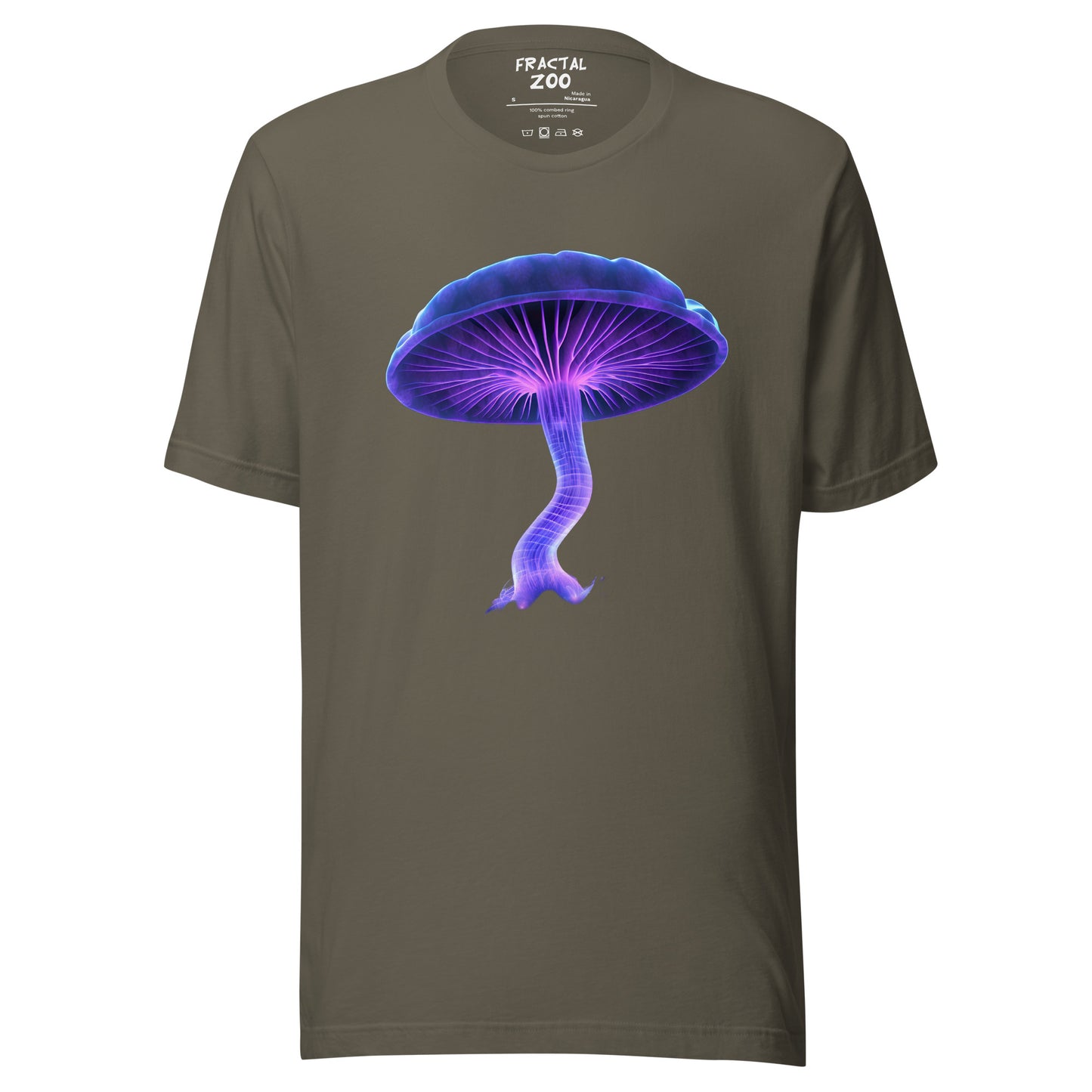 Embrace Radiant Inspiration with the Glowing Fungal Marvel T-Shirt