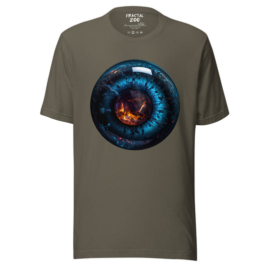 Flaming Gaze Unisex t-shirt | Make a Statement, Protect the Planet