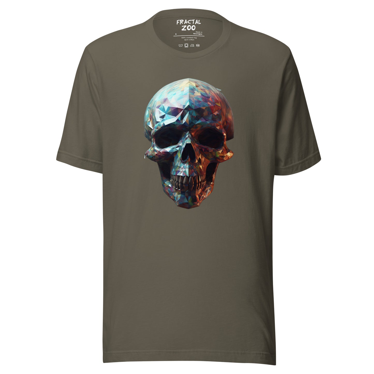 Express Your Individuality with Fractal Geometry Skull Unisex t-shirt