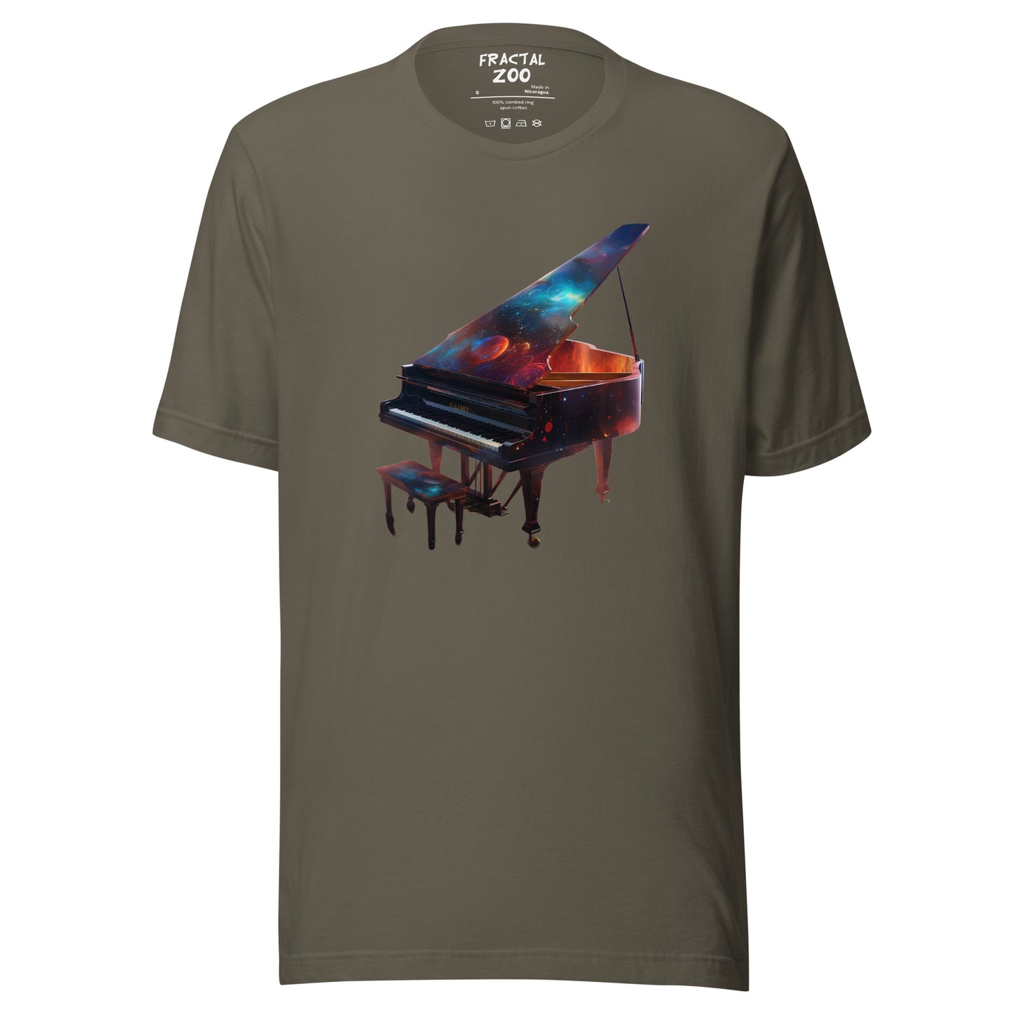 Psychedelic Piano Unisex T-shirt | Wear a piece of musical art