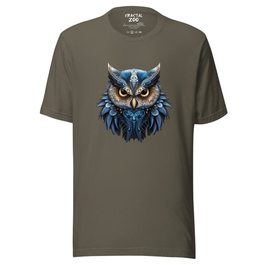 Mystic Owl Unisex t-shirt | Where Art and Nature Unite in Fashion