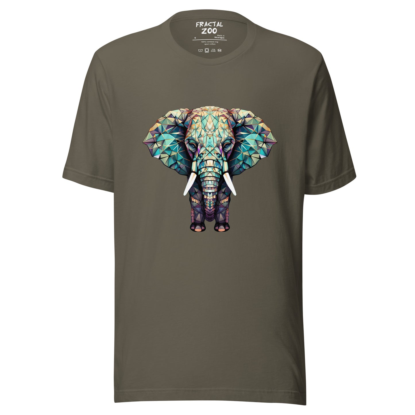 Unique Fractal Pachyderm Tee | Wear Art, Support Sustainability