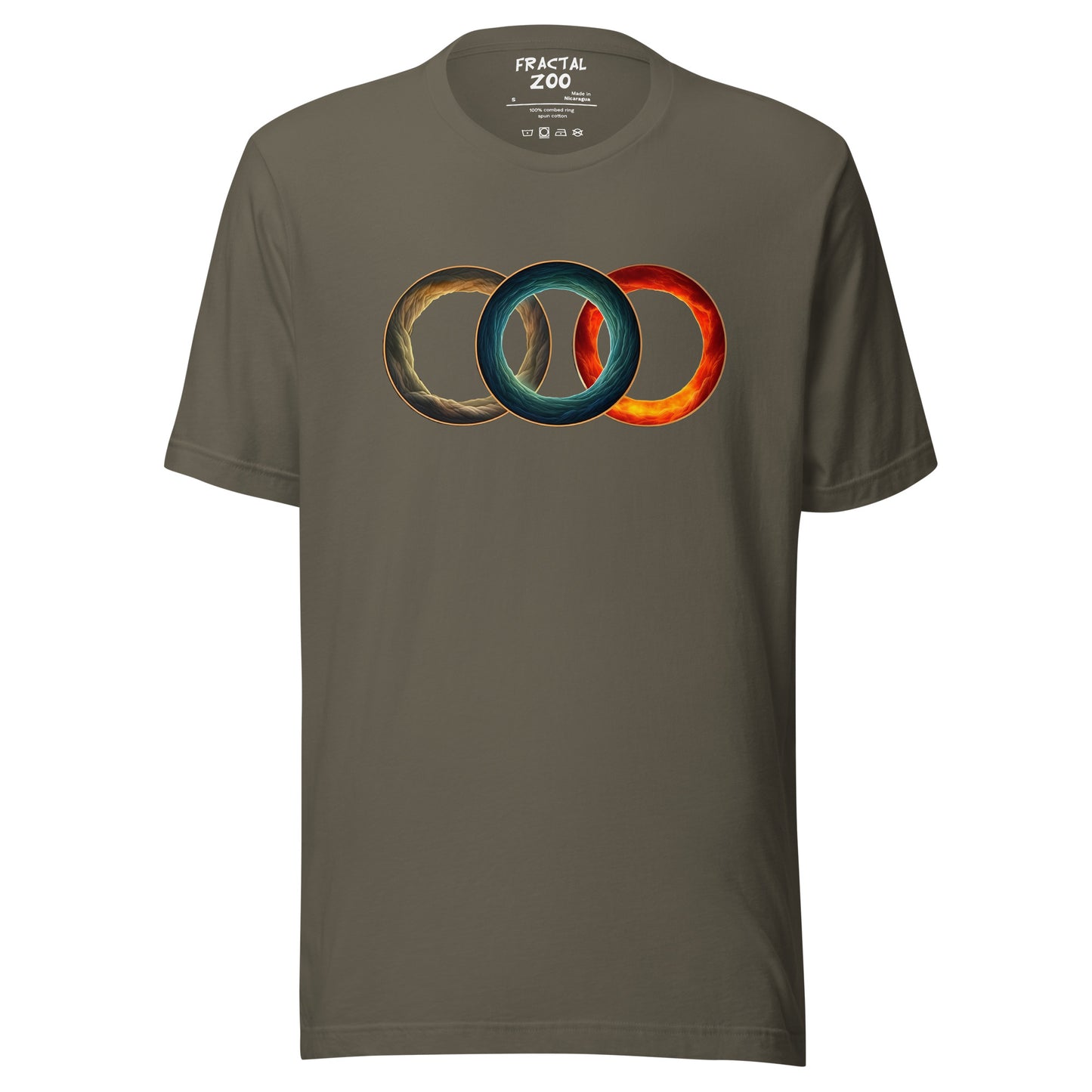 Elemental Rings T-Shirt | Make a Statement with Elemental Fusion