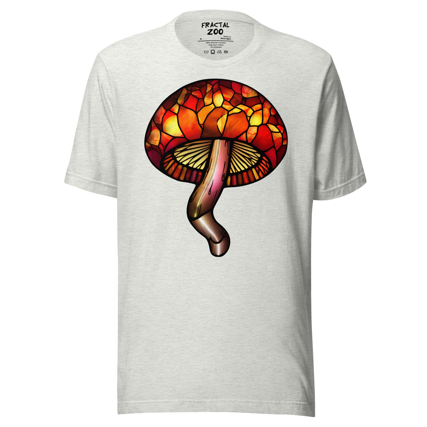 Stained-Glass Mushroom Unisex t-shirt | Celebrate Creativity and Nature