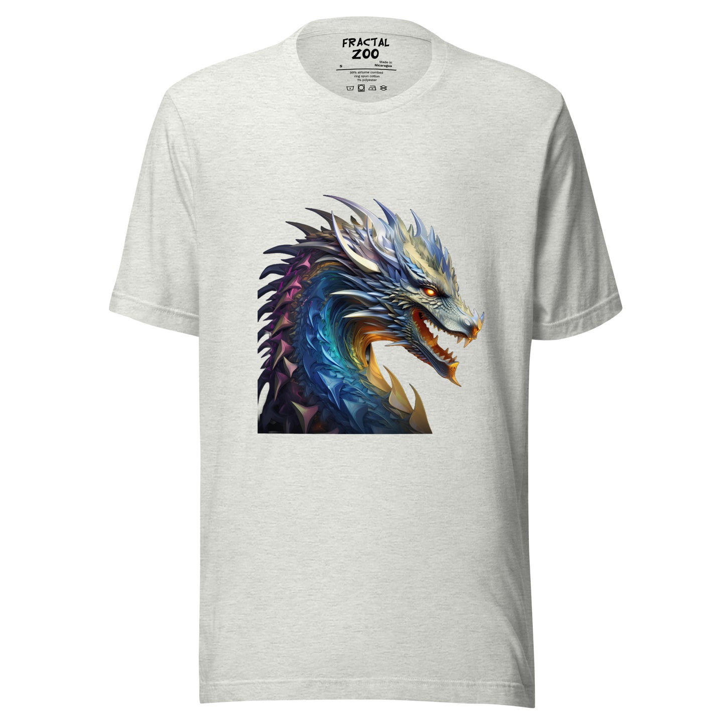 Celebrate Fantasy and Fractals with our Dragonfire Symphony Tee