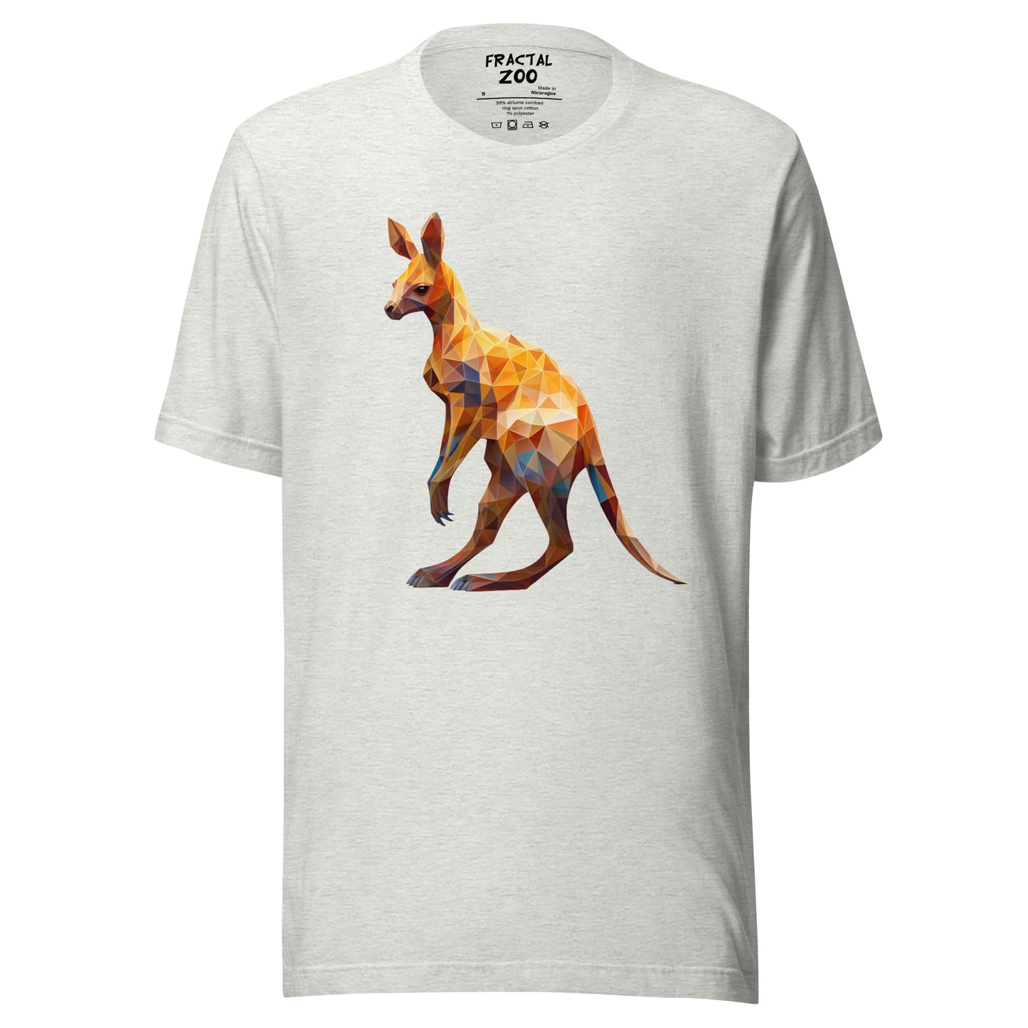 Elevate Your Style with Fractal Kangaroo Serenity t-shirt | A Tribute to Nature's Grace