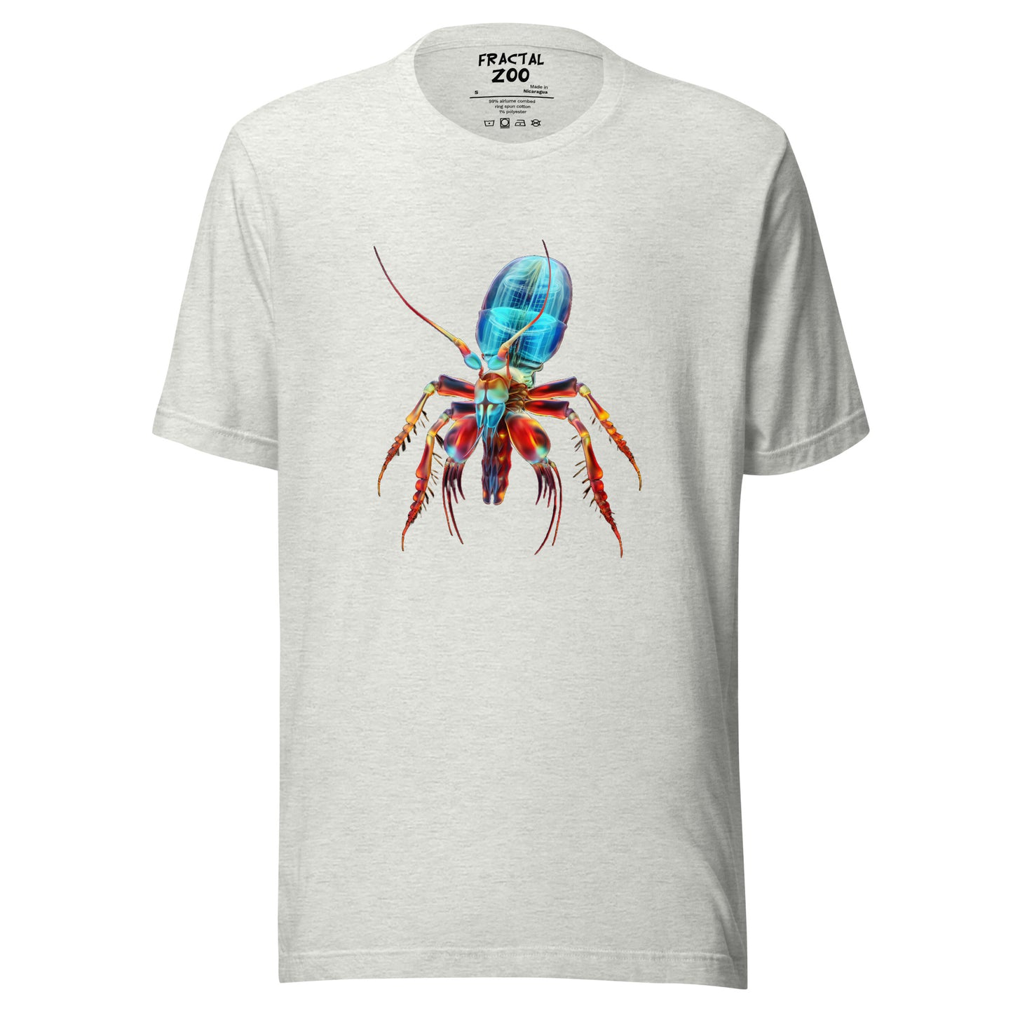 Experience Wild Style with Psychedelia Shrimp T-Shirt by Fractal Zoo