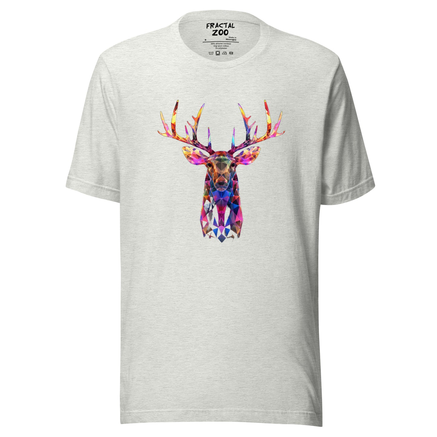 Fractal Deer Buck Unisex t-shirt | Unveil the Fusion of Nature