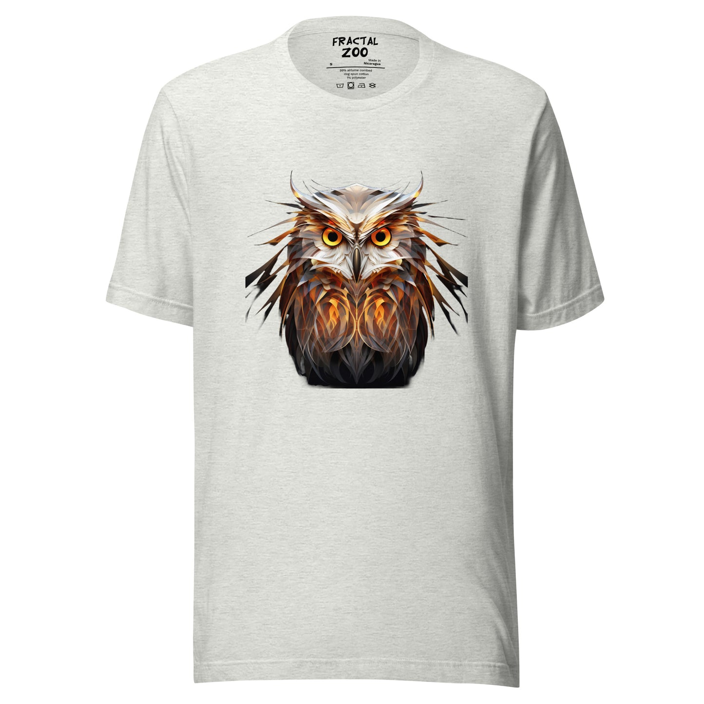 Fractal Owl Unisex t-shirt | Animal-Inspired T-Shirt Collection