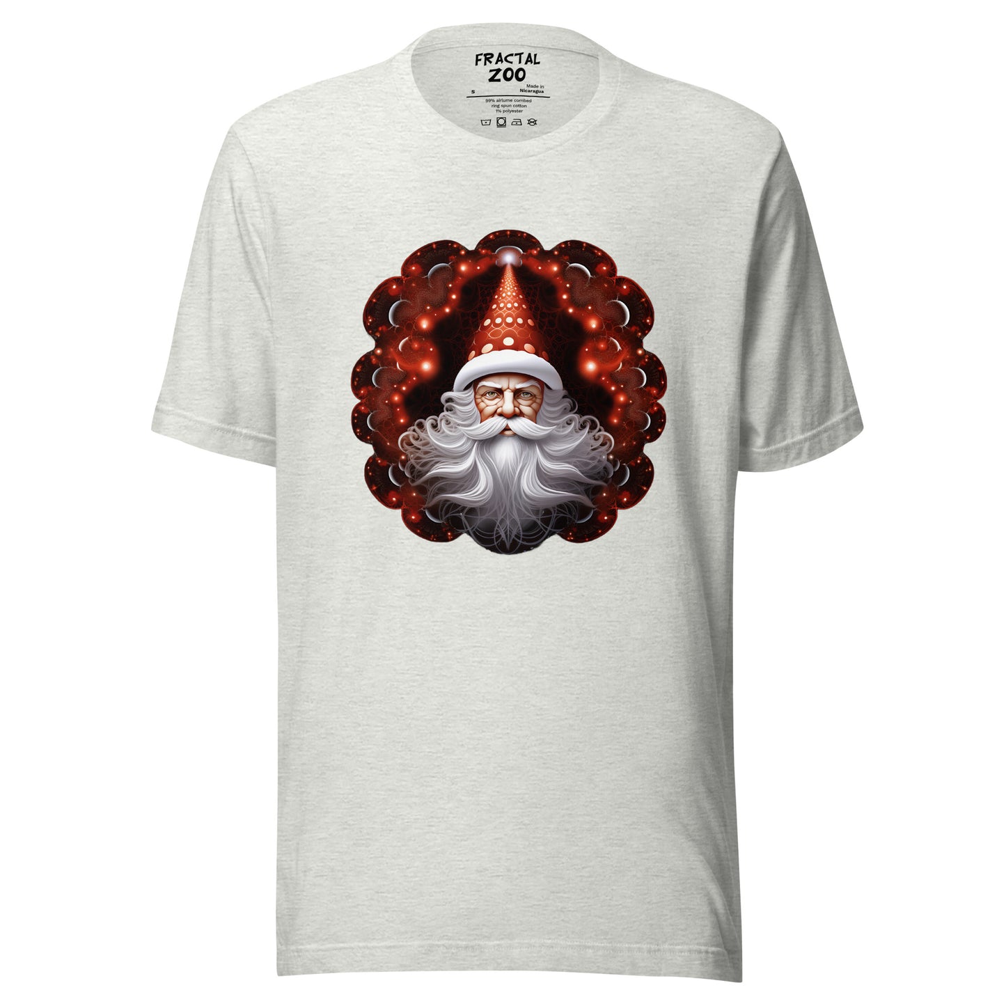 Santa's Fractal Magic  t-shirt | Feel the Christmas Holidays Magic with Fractal Tee