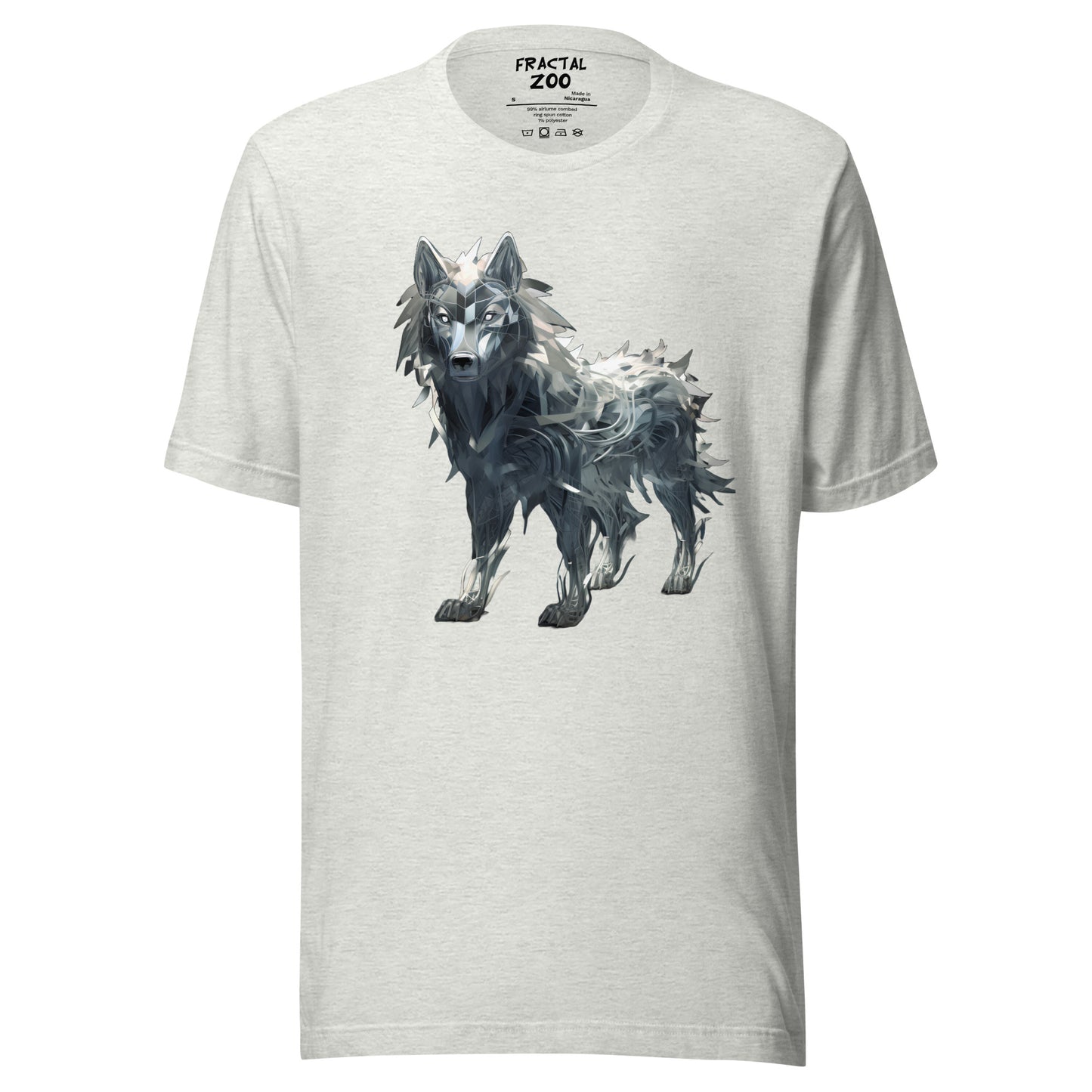 Fractal Canis Unisex t-shirt | Where Art Meets the Wild in Eco-Conscious Fashion