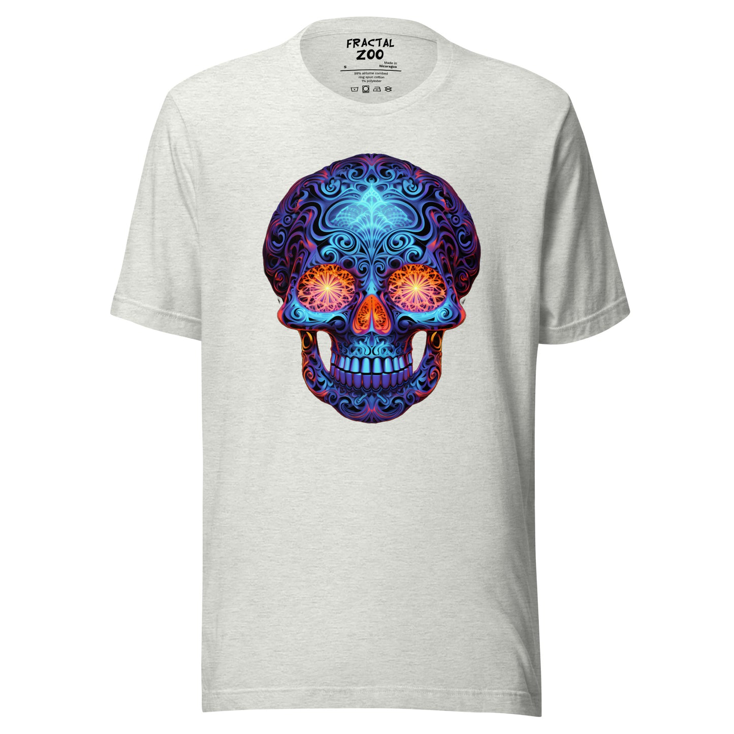 Sapphire Gaze Skull Unisex t-shirt | Comfy and visually captivating feel