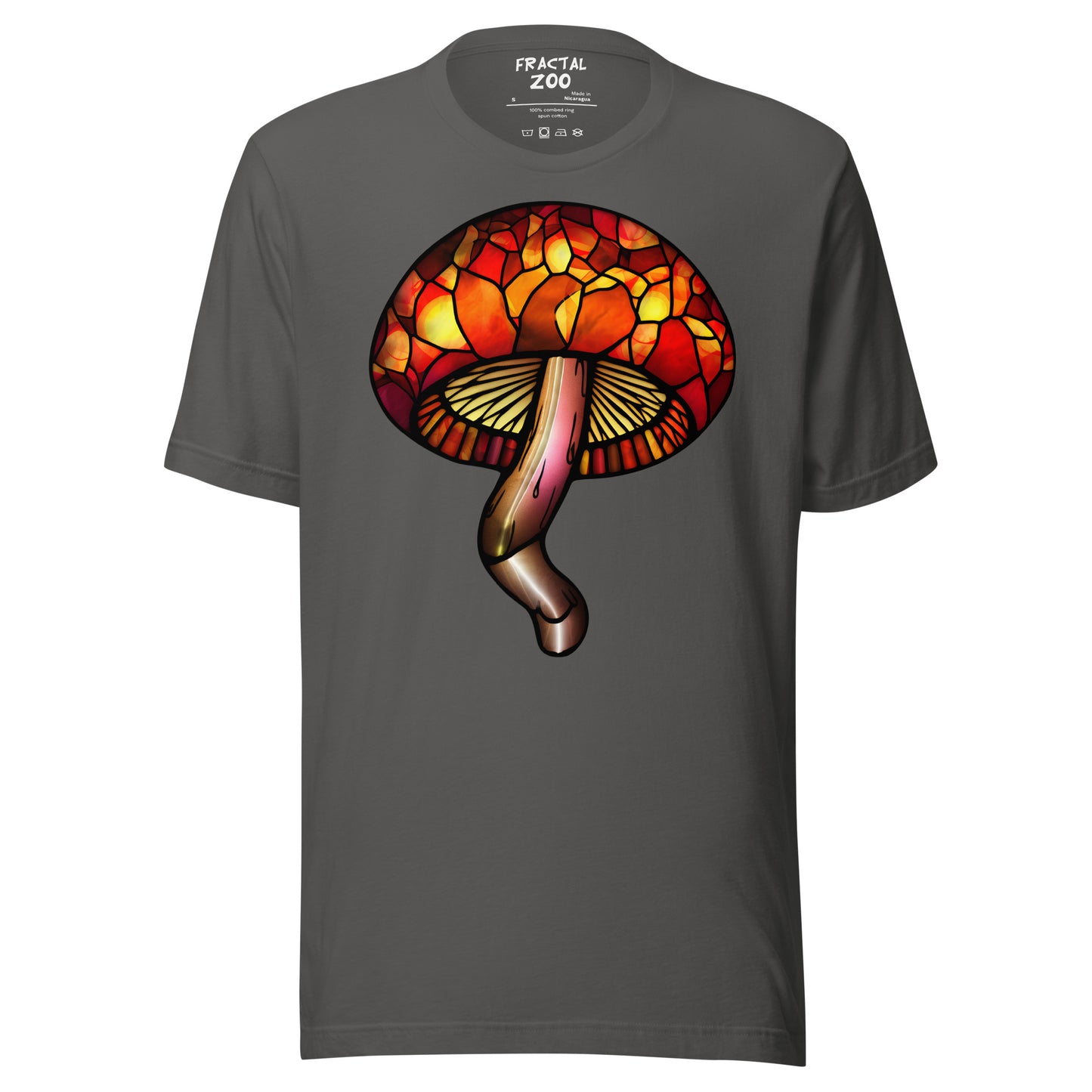 Stained-Glass Mushroom Unisex t-shirt | Celebrate Creativity and Nature