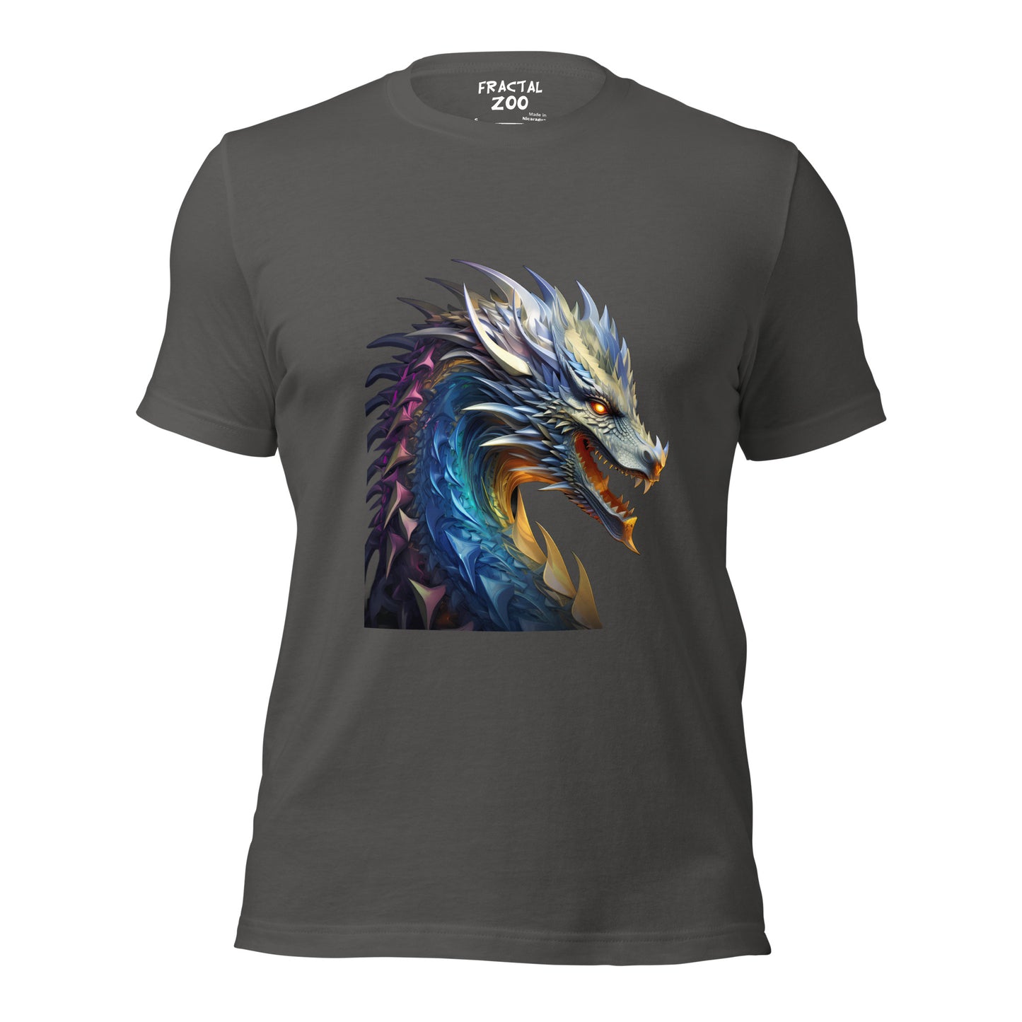 Celebrate Fantasy and Fractals with our Dragonfire Symphony Tee