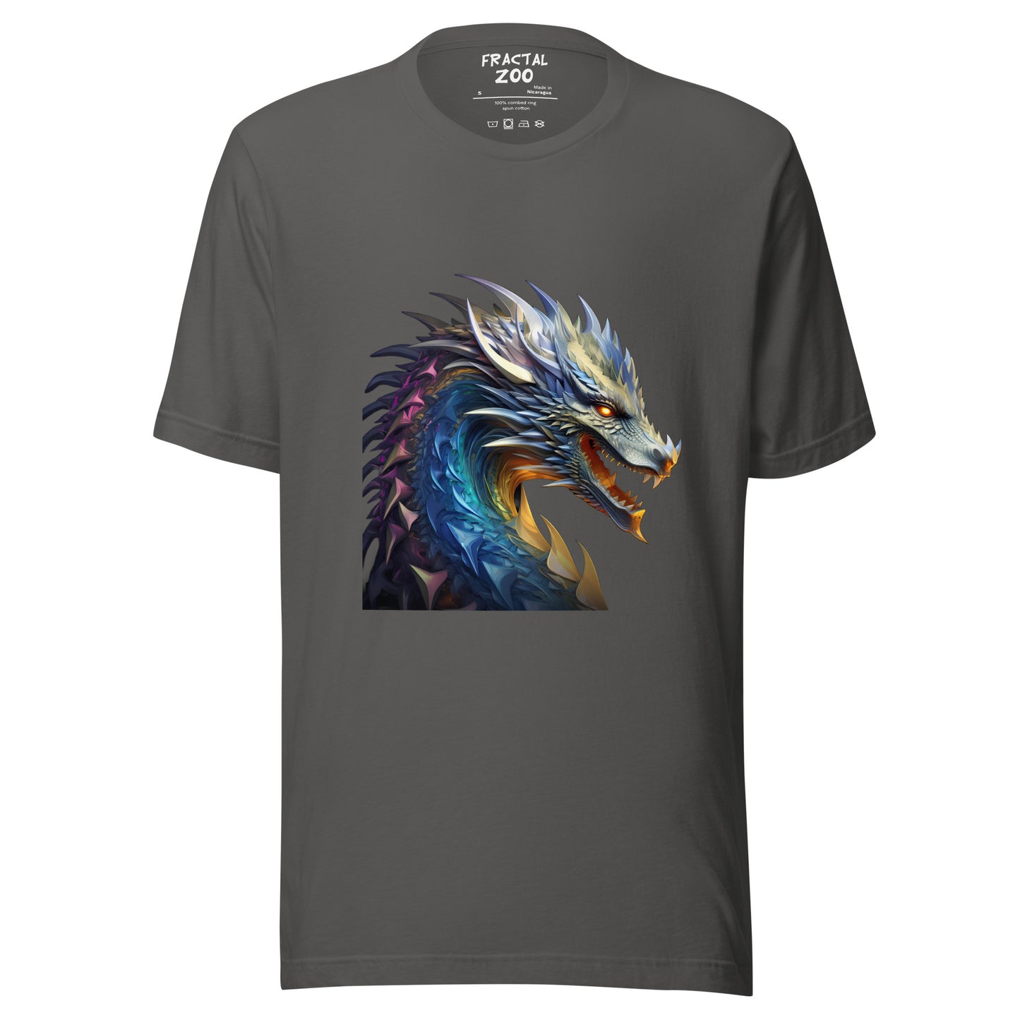 Celebrate Fantasy and Fractals with our Dragonfire Symphony Tee