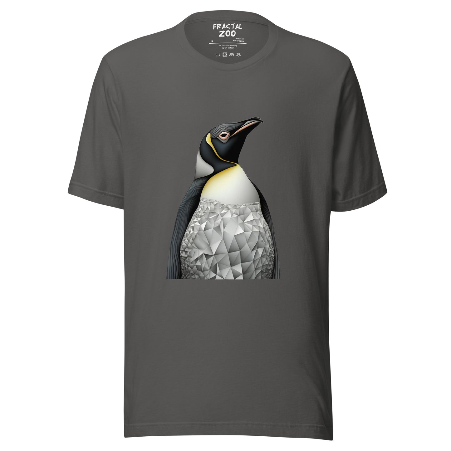 Penguin Fractal Reverie Unisex t-shirt | Artistic Precision and Antarctic Delight