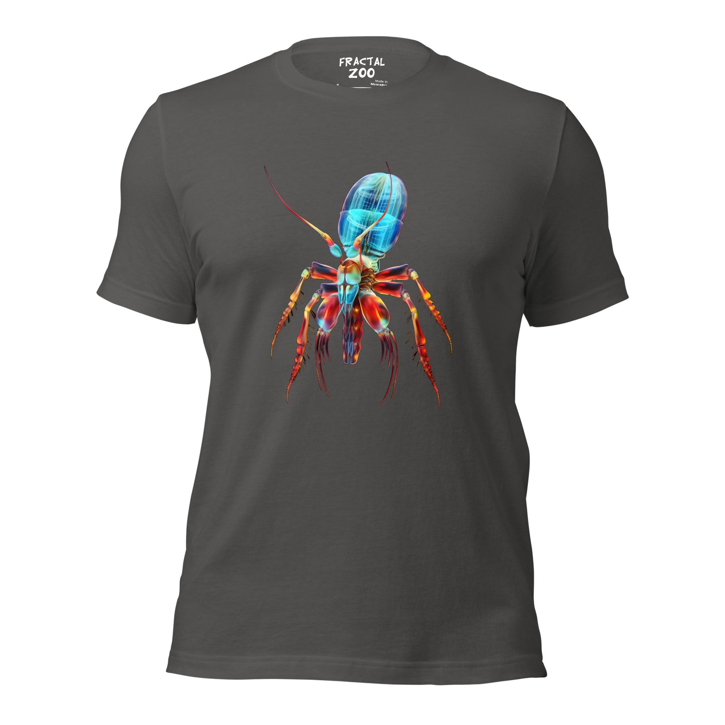 Experience Wild Style with Psychedelia Shrimp T-Shirt by Fractal Zoo