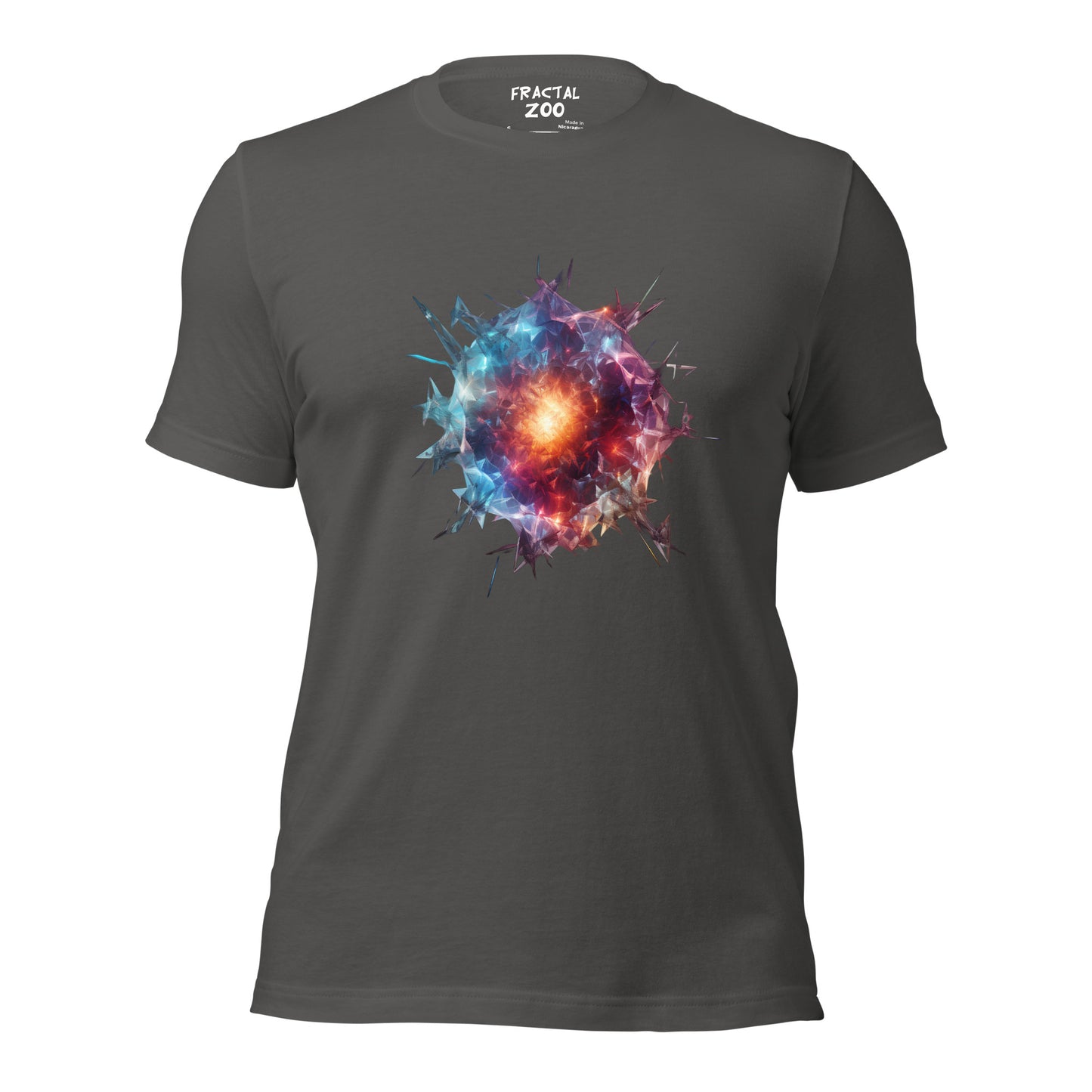 Geometric Abstract Meteor Unisex t-shirt | Ethical Style from the Cosmos